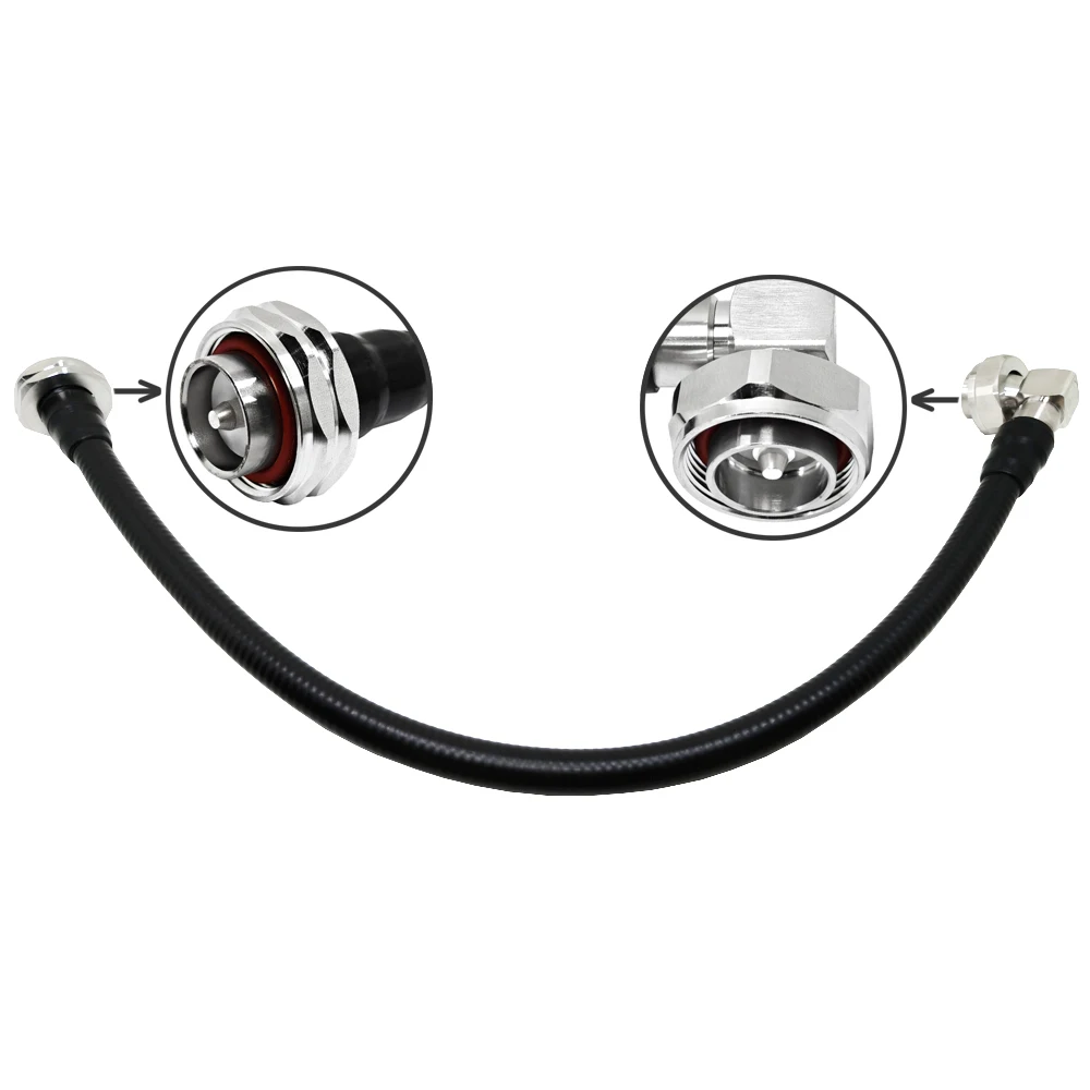 L29 DIN 7/16 Male for 7/16 Din Male Plug Right Angle for 1/2 