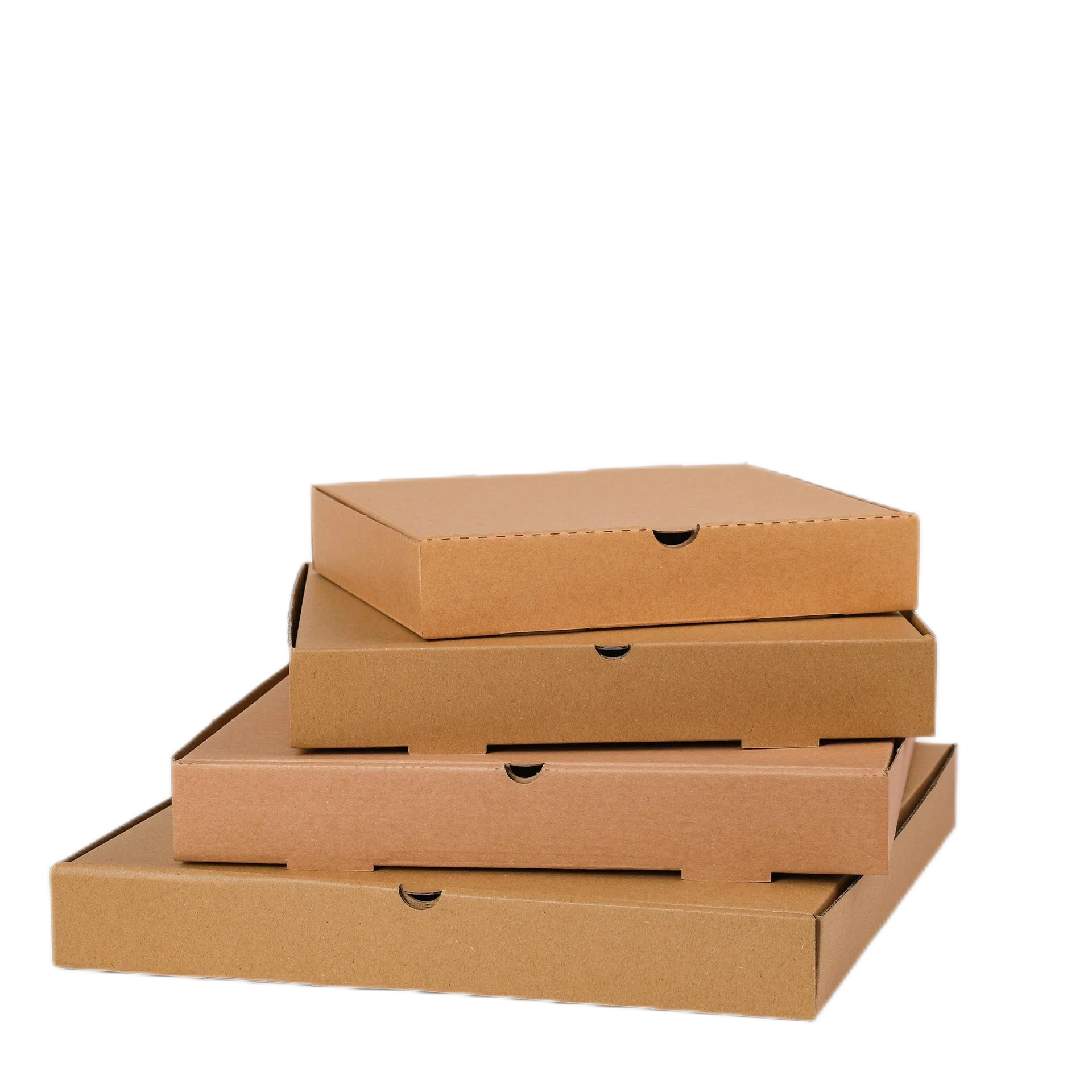 Ventilated Pizza Packaging Bulk Manufacturing Custom 35*35*4.5cm Cut Sizes Pizza Paper Box