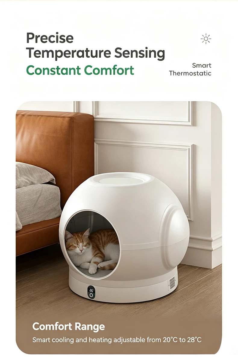 product wholesale temperature control pet house villa cooling  heating pet bed constant temp heating pad ice mat four seasons-2