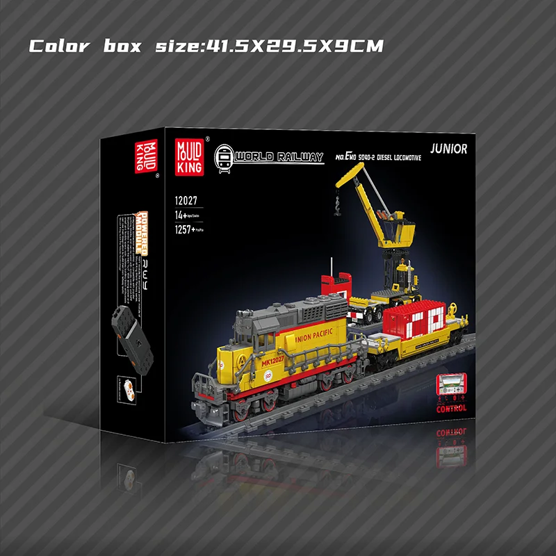 Mould King 12027S Motorlu EMD SD40-2 1257 Parça Lego Express Tren
