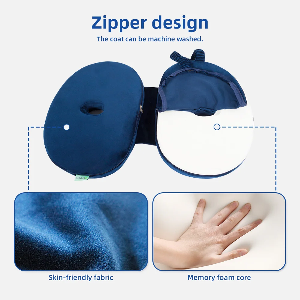 Wholesale Travel Pillow Memory Foam Square Neck Pillow Comfortable Bre - product detail 5