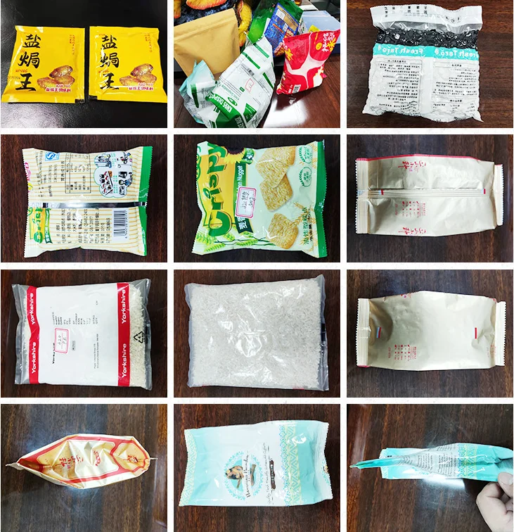 1g 1kg Flour Spice Automatic Plastic Bag Small Pouch Multihead Weigh and Package Dal Pack Machine