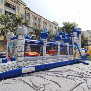 2024 Combo Bounce House Jungle Inflatable Bouncy Castle Jumping Castle Inflatable Bouncy Combo for Kids