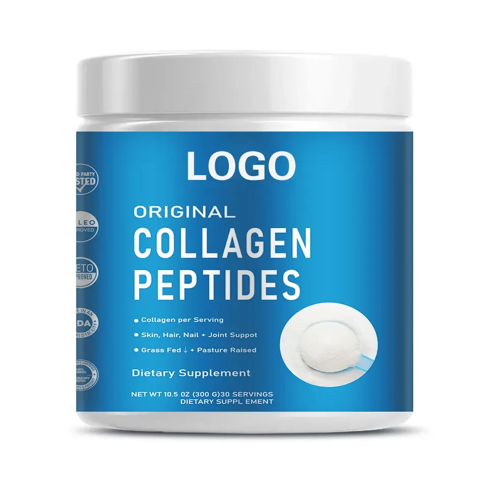 Private Labels Beauty Products Hydrolyzed Fish Marine Collagen  Protein Drink Powder  Peptide