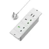 Blanc-2 * prises AC + 2 * USB-A-UK