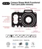 21-in-1 Camera Shape Card Tool (Wave Ruler)