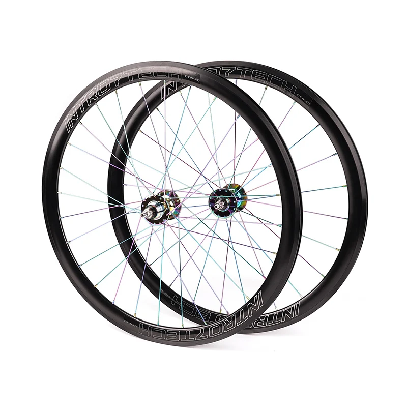 POLSO WS008 700C Track Bicycle Alloy Wheels OEM 24inch Bicycle Wheels 32h Aluminum Alloy Fixed Gear Bike Wheelset