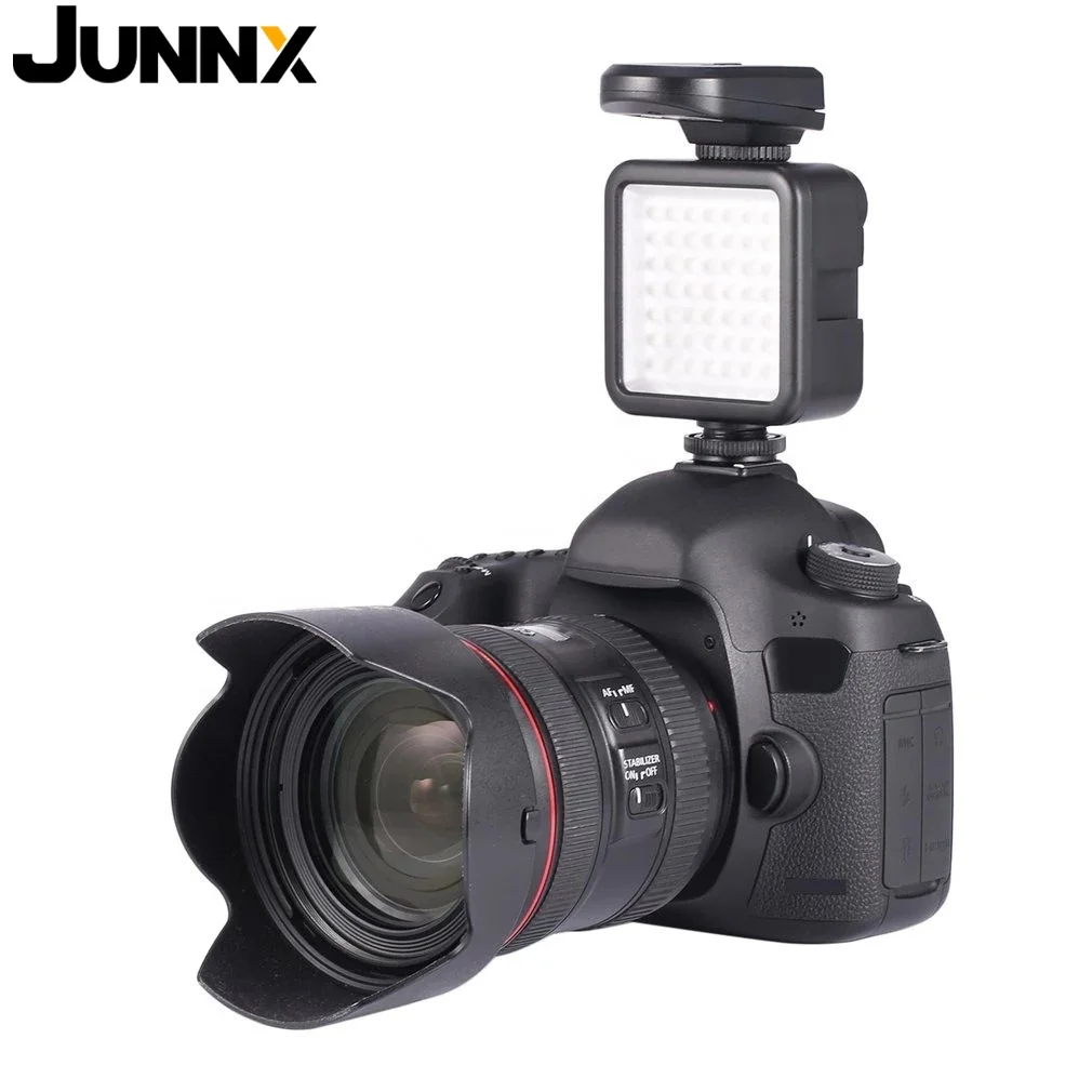 Junnx фотография светодиодное заполняющее освещение для съемки на камеру 5,5 W 800lm 6000K для DSLR Мини ночного фотографического заполняющий свет для цифровой зеркальной камеры Nikon Canon Sony