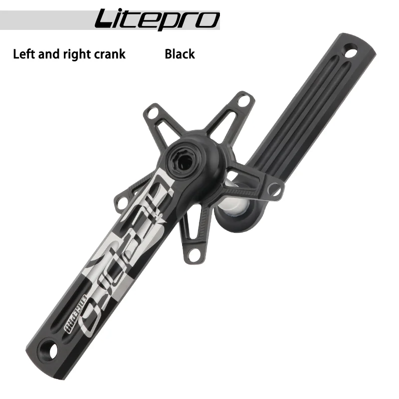 Liteproエッジロードバイク折りたたみ自転車クランクセットシングル 