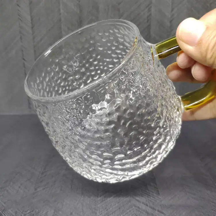 Drinkware 400ML Borosilicate Glass Cup Coffee Mug Nice Drinking Cup with Special Handle