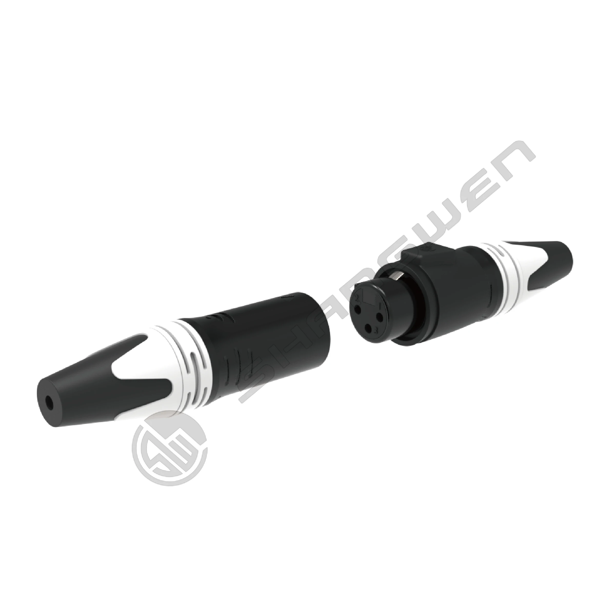 Outdoor Waterproof 3-Pin XLR Male Audio Connector for Power Applications Factory Supply