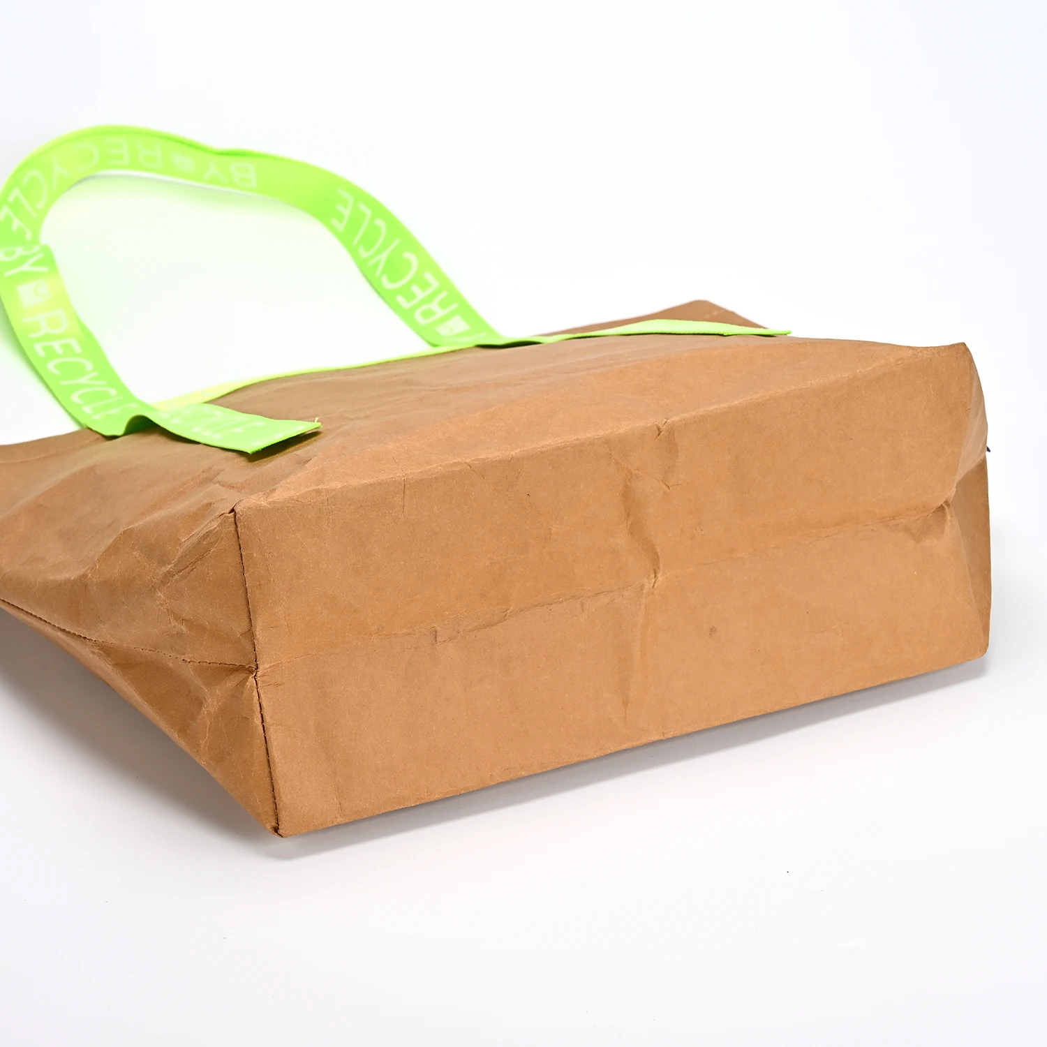 Dupont Paper Tote Bag Single Shoulder Handbag with Washable Kraft Paper Cotton Linen Lining Natural Ecobags for Daily Use factory