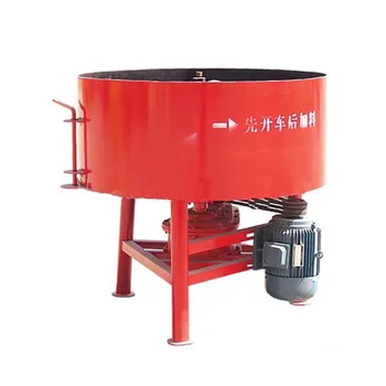 Small Electric Pan Cement Mixer for Building Concrete Mixers Product easy control and low cost