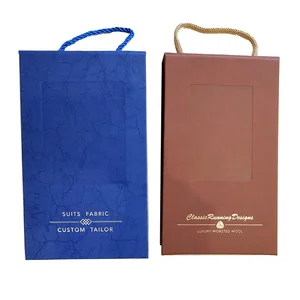 2026 New Design High-end 100%wool and Linen Suit Fabric Sample swatch Book Made in China