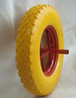 Small Size 10X3.50-4 Solid Rubber Wheel Made in China Pneumatic Tyre in New Used Condition Plastic PU Polyurethane Material