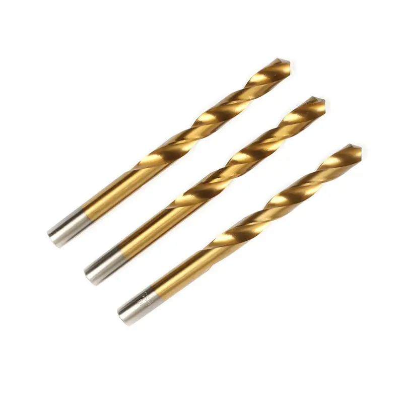 Titanium Coated Twist Drill Bit Set High Speed Steel HSS Bits for Wood ...