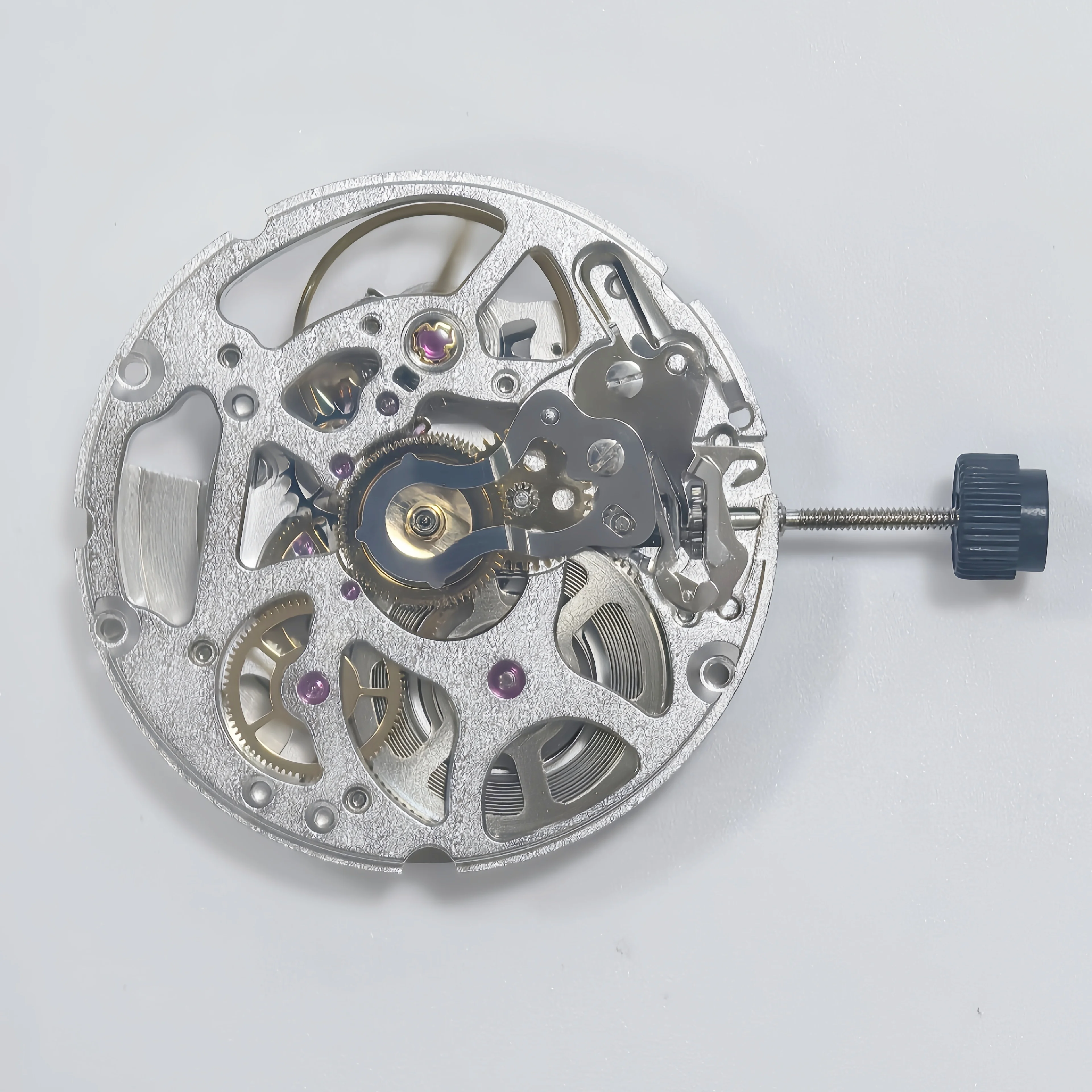 美品　自動巻　Movement in Motion Skeleton mecha Hour-Frequency-Wristwatch-