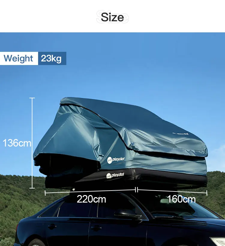 Unistrengh 23 Person Inflatable Soft Cover Roof Top Tent Suv Camping