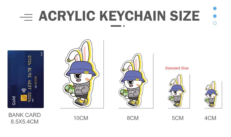 Custom Logo Printed Transparent Acrylic Keychain Make Your Own Clear Charm Epoxy Holographic Resin Acrylic Keyring