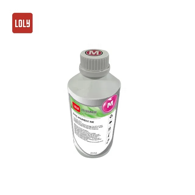 China Factory wholesale high quality Pigment Ink 5colors+W+VI DTG specialized ink for DTG inkjet printer direct printing usage