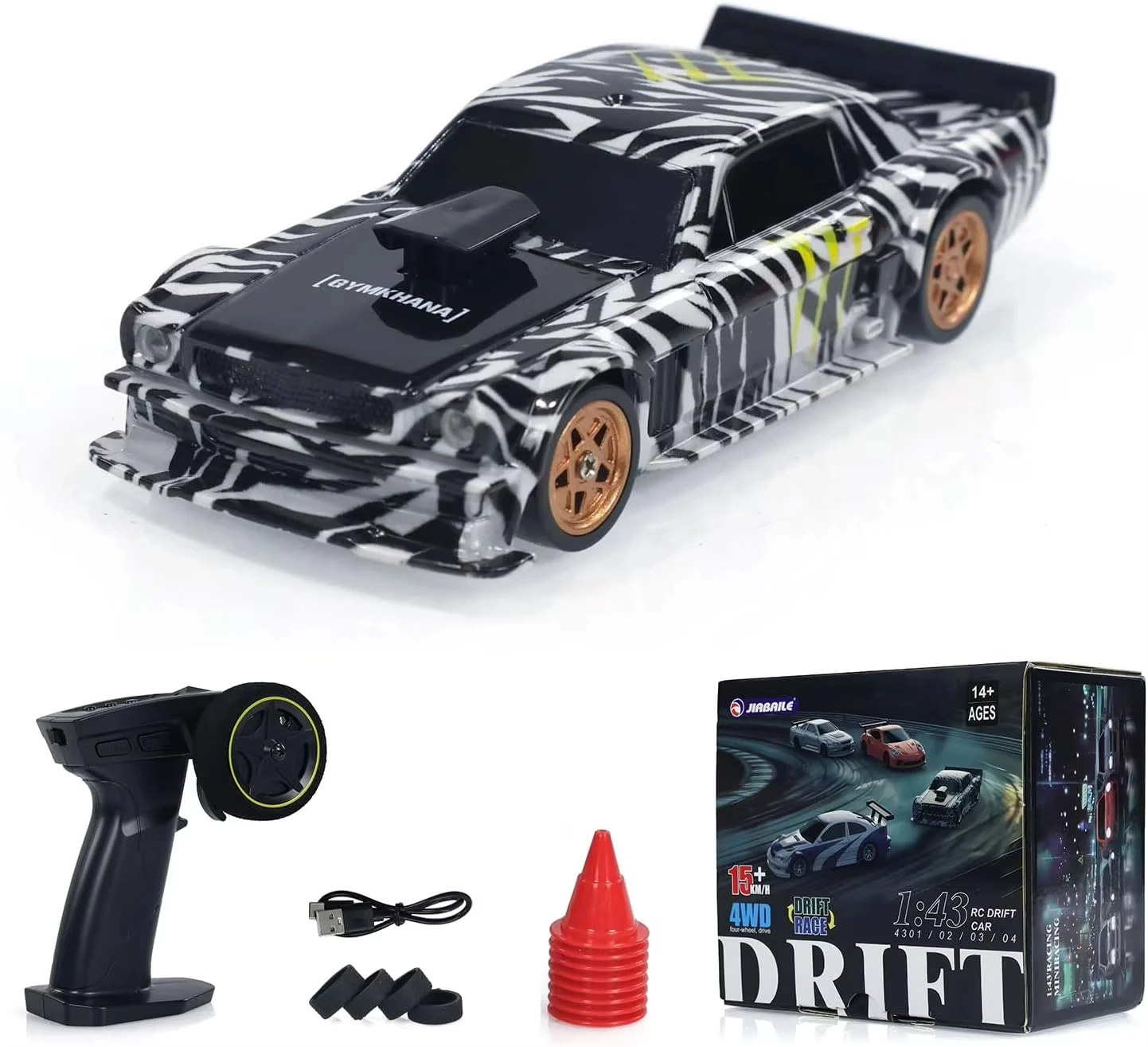 1/43 Scale High Speed Electric Remote Control Racing Car Mini Rc Drift Drive Car for Boy Christmas Gift