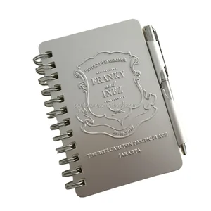 Mini Pocket Size Small Metal Memo Book/address Book