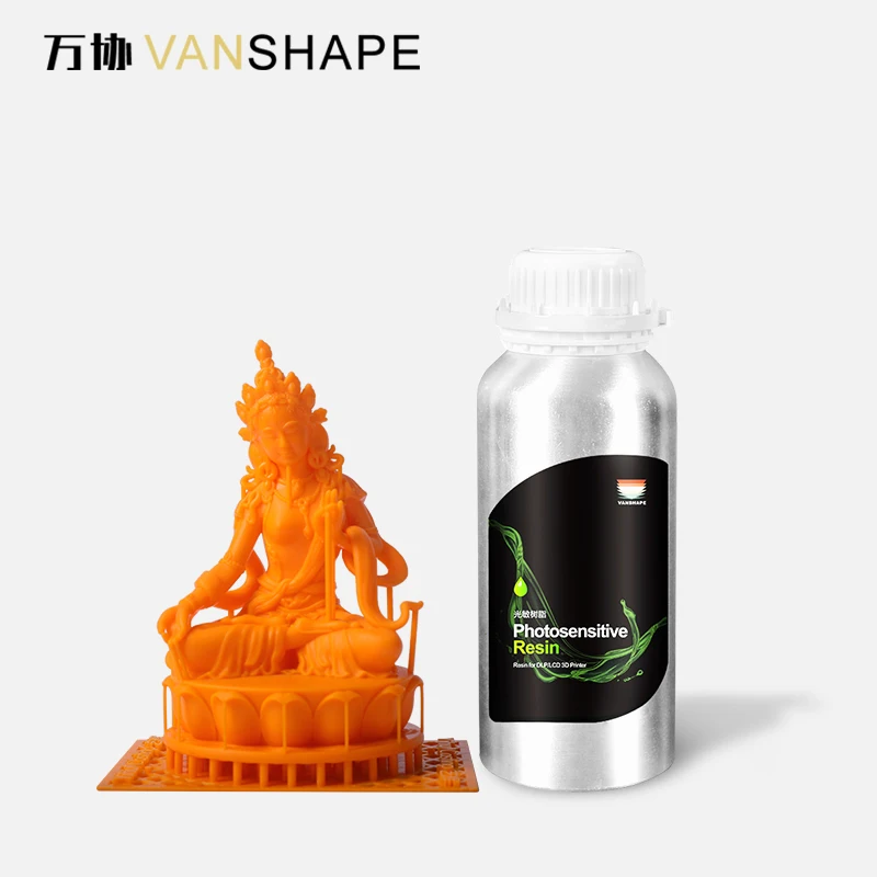 Resina polimerizzante UV trasparente Vanshape per stampo per gioielli in resina fotosensibile per stampante 3D DLP