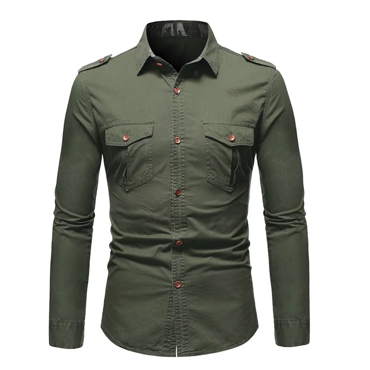 New arrival fashion cotton shirt custom men's shirts for men wholesale long sleeves shirt for men260_voghion.com