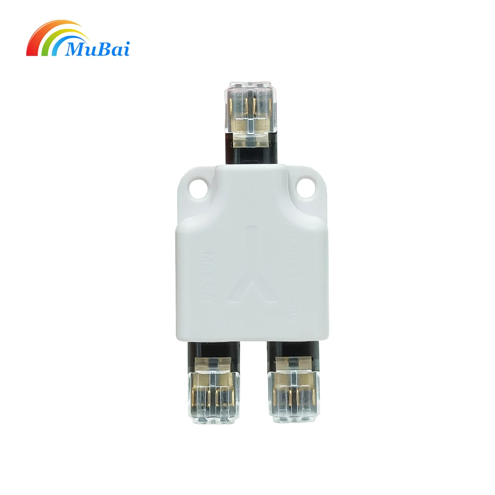 Non Peel Qijie Connector 1 Lead 2 1 Lead 3 1 in 4 Out LED Light Wire Cable Connector Distributor Splitter Box