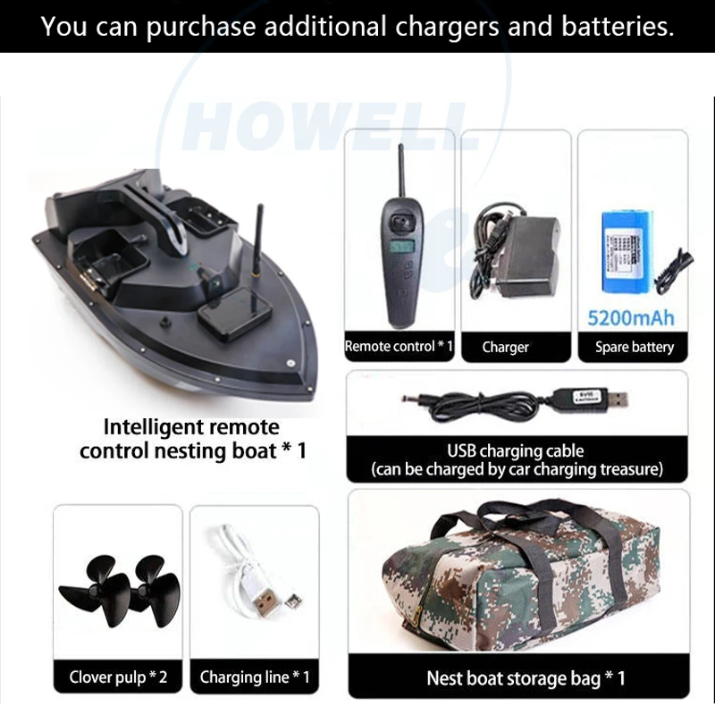 Gps Fishing Bait Boats Autopilot 3 Hoppers New Products Rc For Fishing