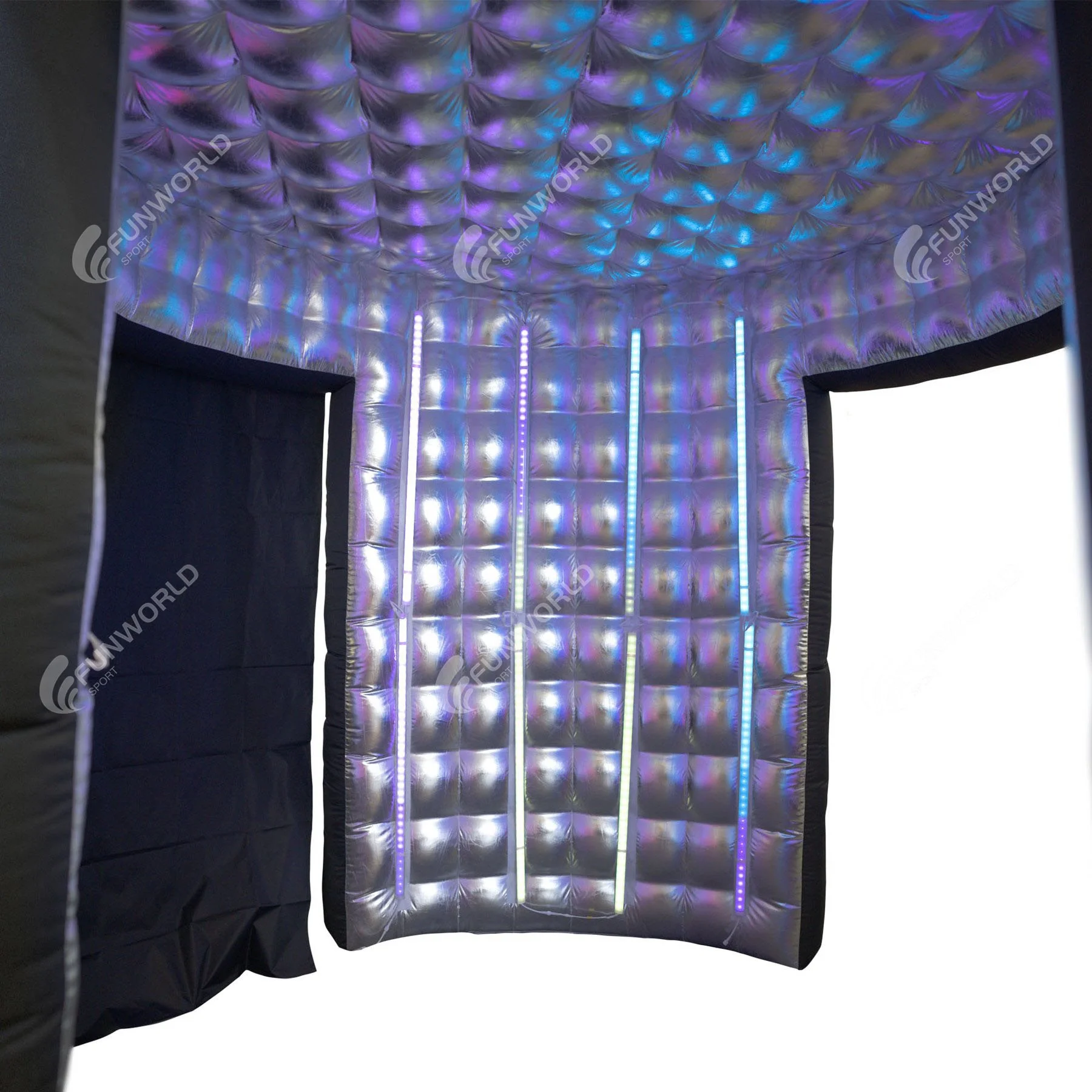 Популярная круглая фотобудка 360, корпус для фотокамеры, светодиодная подсветка RGB, портативная надувная фотобудка для вечеринки, свадьбы, мероприятия