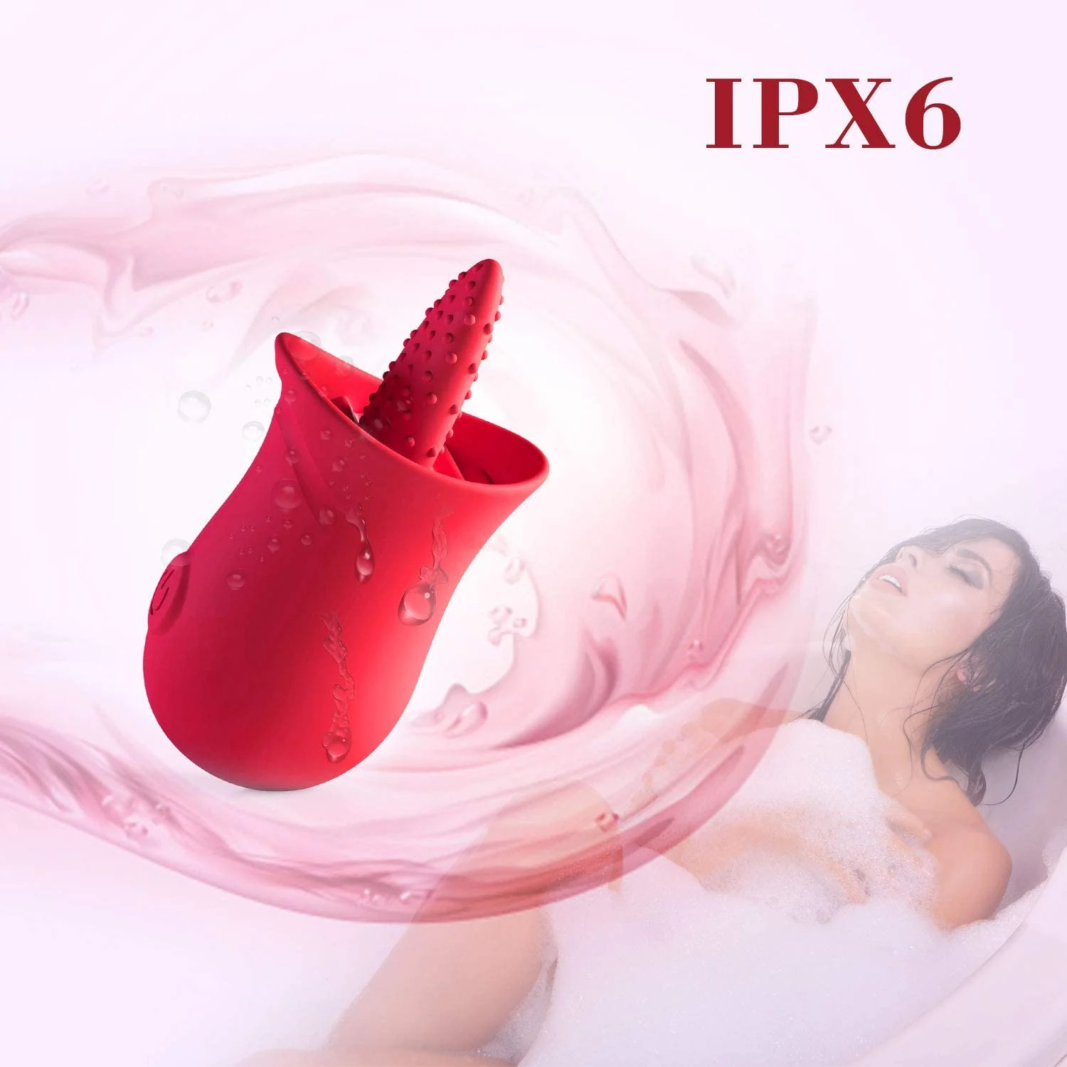 Low Noise Fast Charging Rose Suction Tongue Vibrator With Custom Gift Box