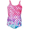 Costume da bagno intero corto a sirena