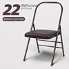 Sedia singola marrone: diametro tubo 22/spessore parete 1,5