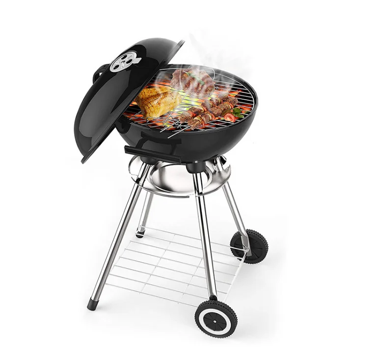 Grill Bbq Mini Portable Rotating Machine Hot Pot Plate Grills Outdoor Korean Gas Kitchen Stainless Steel Bbq Smoker Grill