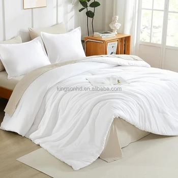 3 Pieces Lightweight Solid Bedding Comforters Sets All Season Comforter Bed Set Quilt Blanket