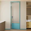 Puerta batiente vintage francesa - Puerta pequeña azul 2