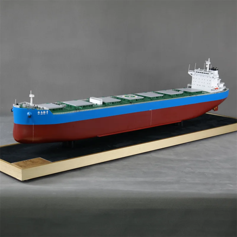 【A】O.A.S Customized 120cm Bulk Cargo Ship Model Factory Freight Forwarder Gift Craftsman Novelty Gifts for Opening