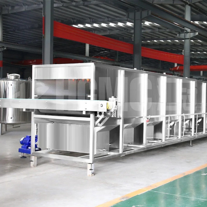 1000BPH Automatic Spraying Type Beer Bottle Pasteurizer Small Tunnel Pasteurizer