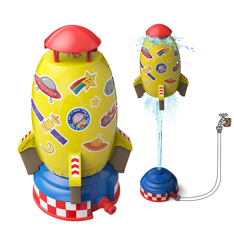 Water Rocket Launcher Garden Novelty Toys Outdoor Rocket Water Pressure