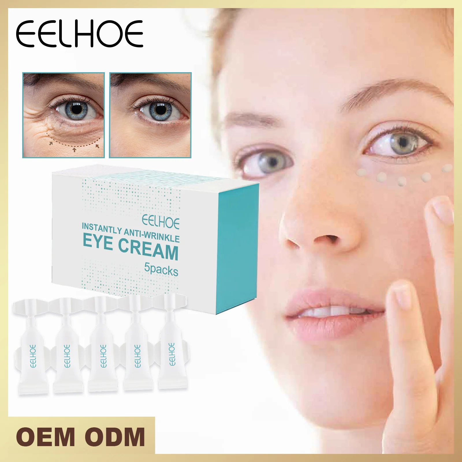 Eelhoe Private Label 60s Instant Eye Bag Removal Anti Wrinkle Eye Cream ...