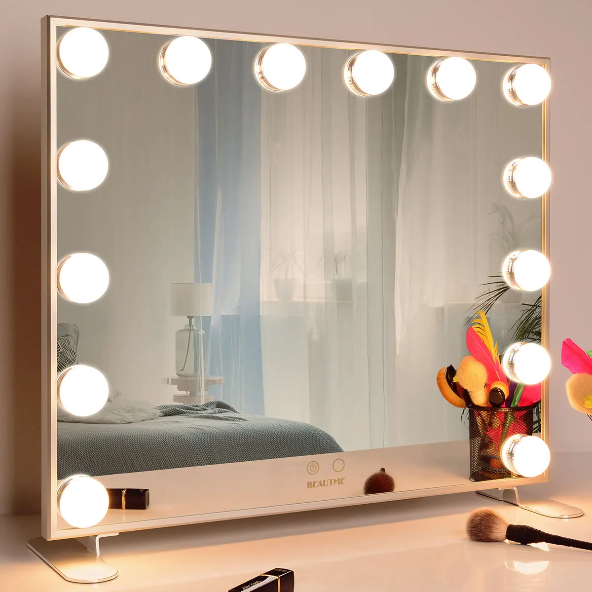 Beautme Hollywood Salon Vanity Make Up Wall Bathroom Makeup Mirror With Led Light Bulb Lamp Buy Hollywood Style Makeup Mirror With Led Light Bathroom Makeup Mirror Makeup Mirror With Led Light Product On