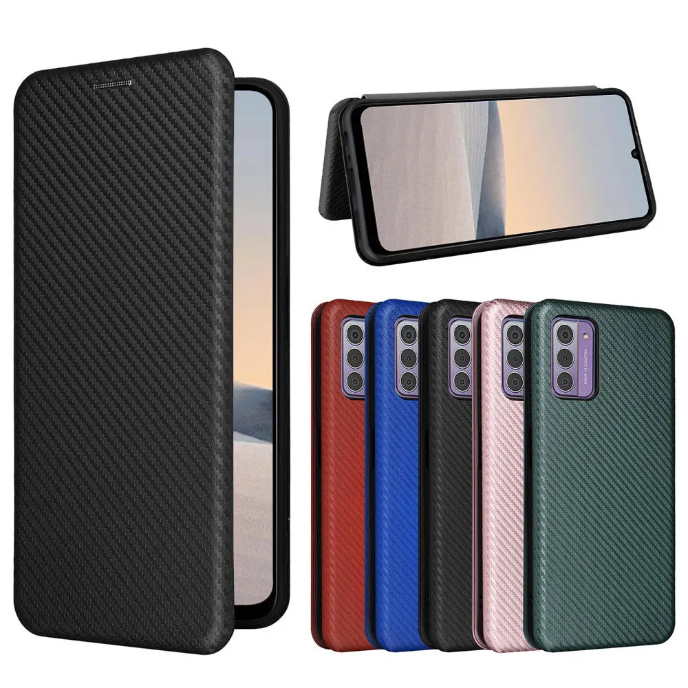 Laudtec Sjk969 Carbon Fiber Texture Phone Case Card Shell Simple Business Cover Shockproof Skin Friendly For Nokia All Models factory