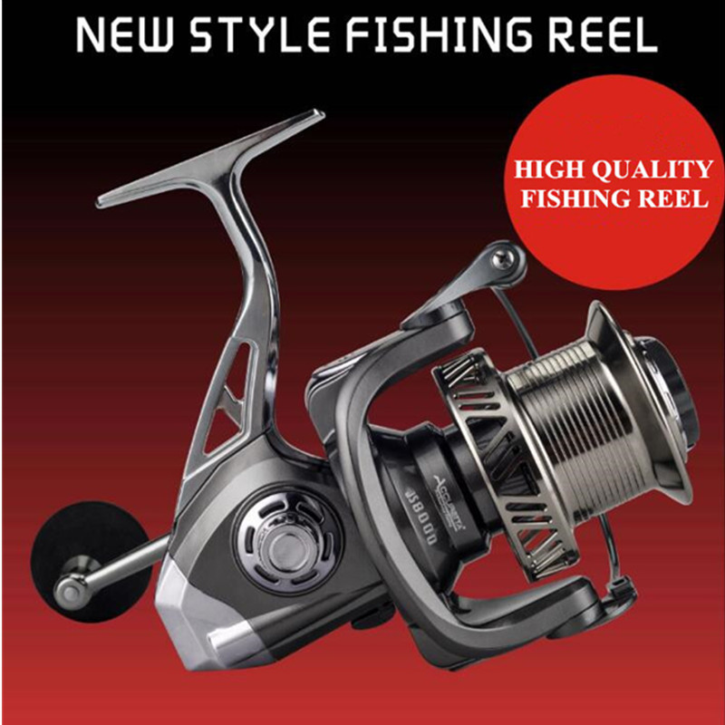 14+1bb 8000/10000 Spinning Reel - Durable & Versatile Fishing Gear