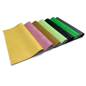 Autumn and winter season burst lines bright sense smooth feel making PU leather for shoes bags