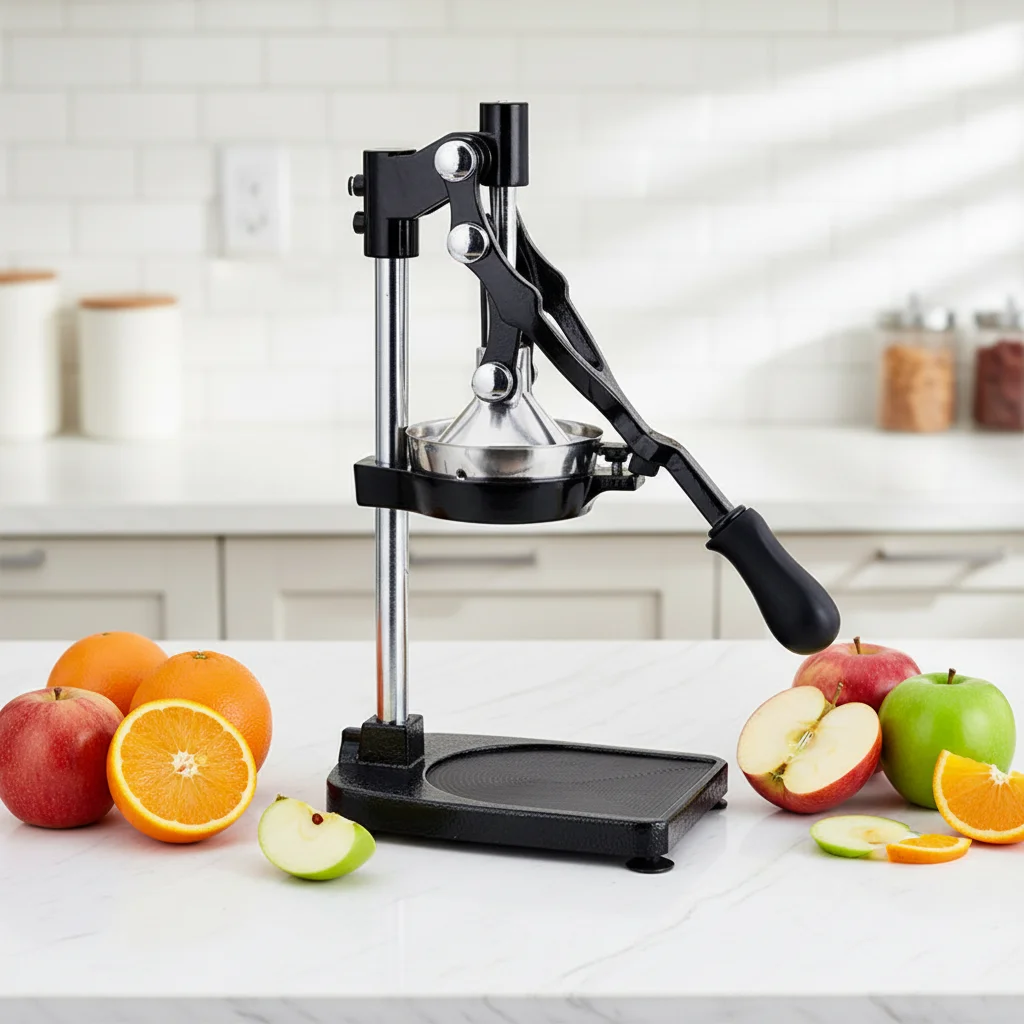 TEBAK Wholesale Cast Iron Manual Juicer Manual Fruit Lemon Squeezer for Outdoor Commercial Use Multifunctional Juice Extraction