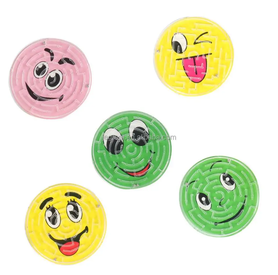 Mini Smile Face  Maze Puzzle Magic Intellect Ball for Children