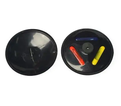 RF Security Ink Hard Tag 8.2MHz Security Alarming Ink Tags Retail Clothes Shop 55mm Black Round Ink Tag Security Dressing IT002