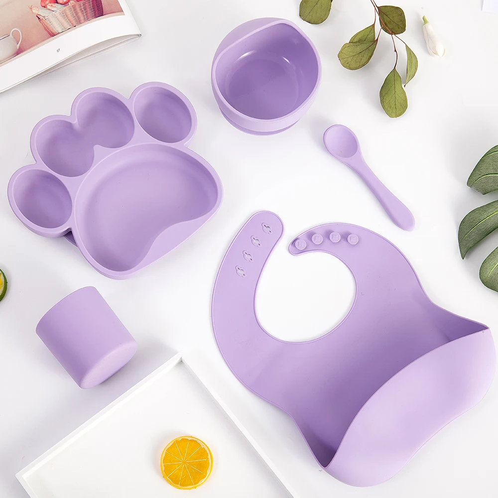 NobleTots™ Silicone Feeding Set