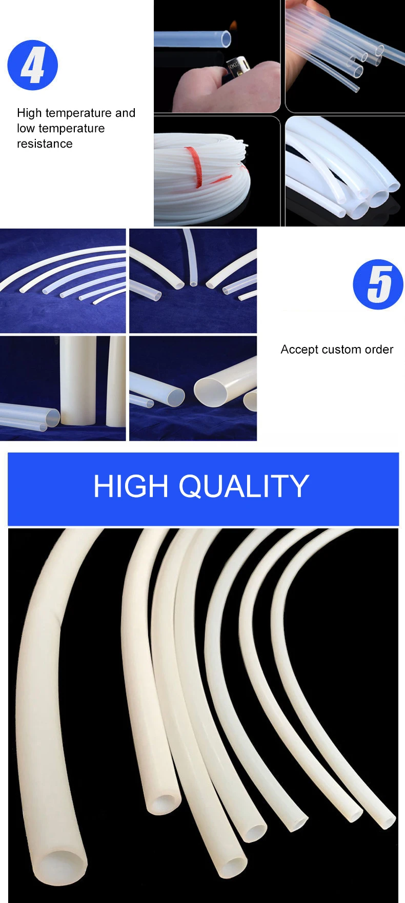 Ptfe Tube Pipe Plastic High Corrosion Resistant Ptfe Fluoroplastic Tube ...